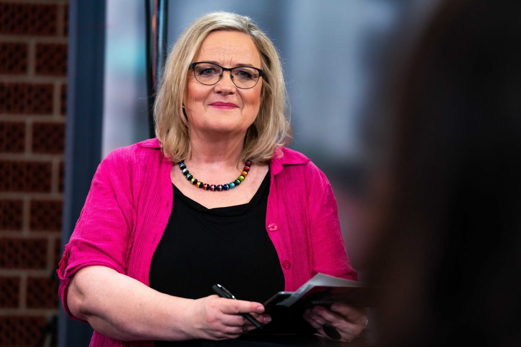Harriet Langanke moderiert den ViiV-Event "Meet & Treat" (Foto ViiV/Neyroo: Max Wozny)
